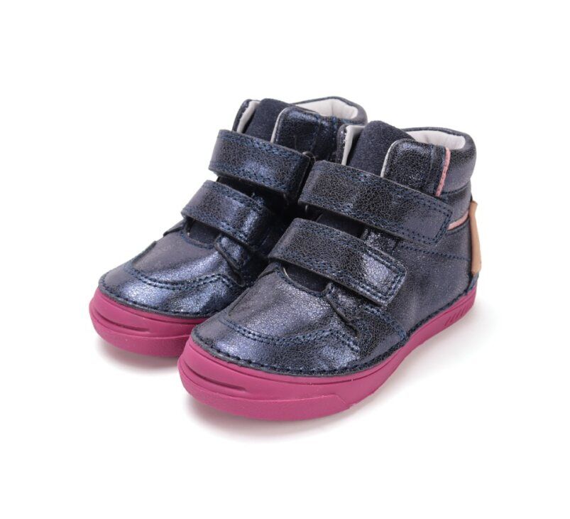 D.D.Step lányka  bőr félcipő A040-52560DL Royal Blue 31-36 méretben