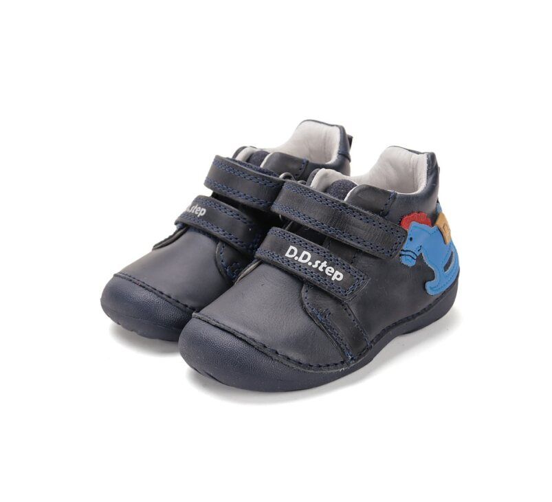 D.D.Step bőr félcipő S015-52617 Royal Blue 19-24 méretben