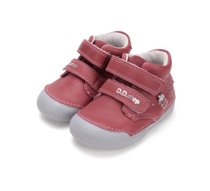 D.D.Step bőr félcipő S066-52842B Raspberry 20-25 méretben