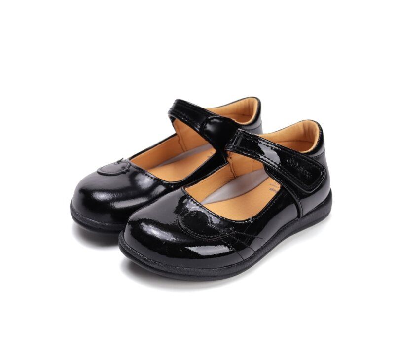 D.D.Step bőr félcipő H072-52636L Black 32-37 méretben
