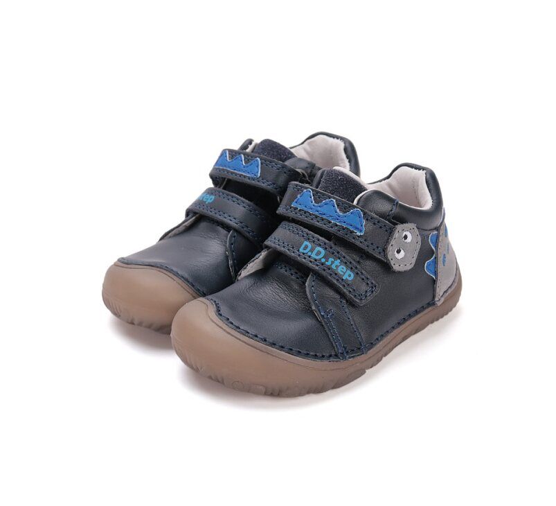 D.D.Step bőr félcipő S073-52875B Black 20-25 méretben